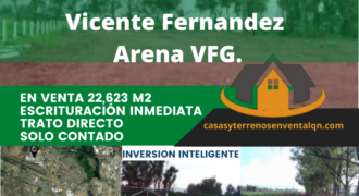 Terreno en Venta Frente a la arena VFG de 22623 m2 En Carretera Chapala