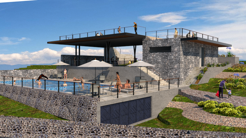 Alberca Casa Club Rancho la cañada Rey Velarde